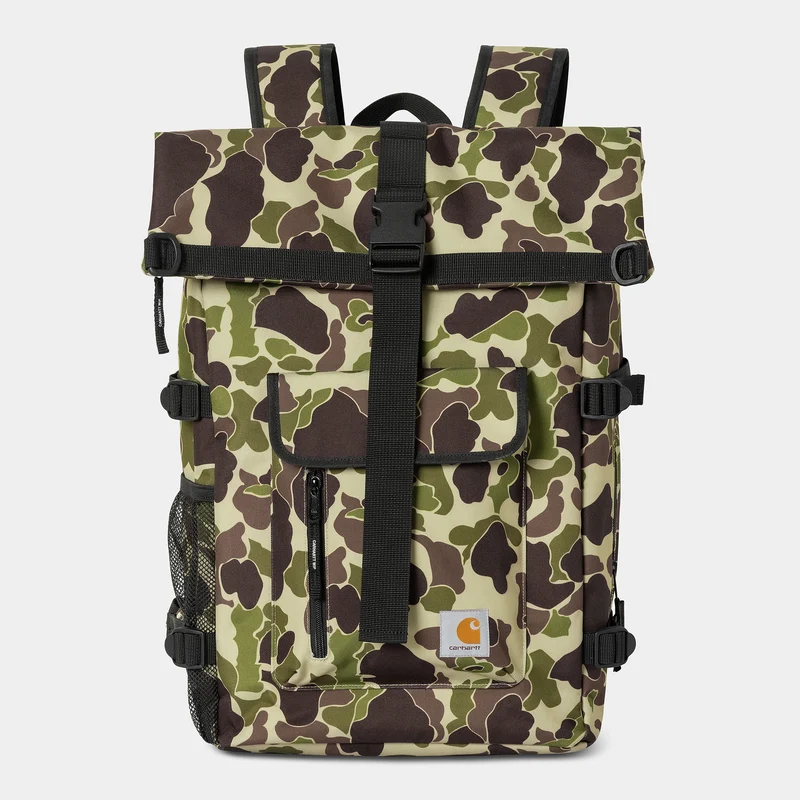 Carhartt WIP Herren Philis Rucksack – Tarnfarben Entengrün
