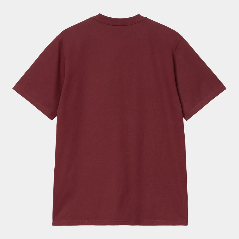 Carhartt WIP T-Shirt mit University-Schriftzug für Herren – Malbec
