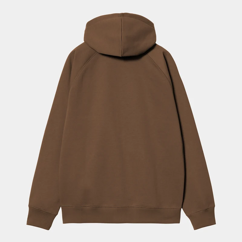 Carhartt WIP Herren Chase Reißverschluss vorne Jacke Hoodie - Schokolade