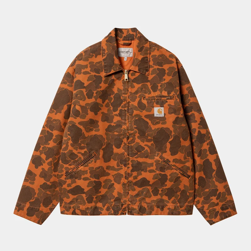 Carhartt WIP Duck Detroit Jacke für Herren - Entengrün / Kurkuma