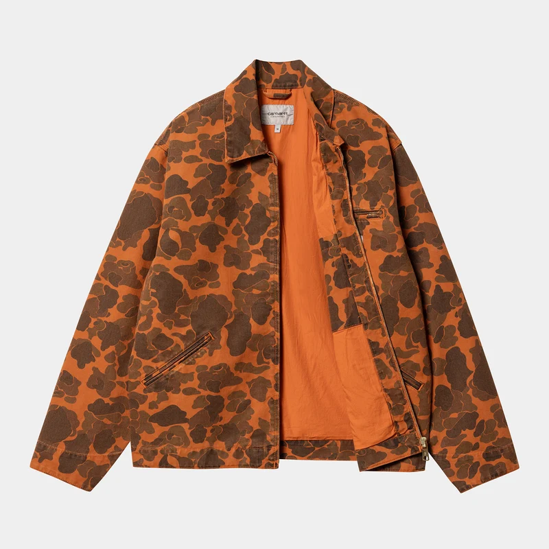 Carhartt WIP Duck Detroit Jacke für Herren - Entengrün / Kurkuma
