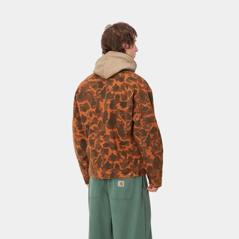 Carhartt WIP Duck Detroit Jacke für Herren - Entengrün / Kurkuma