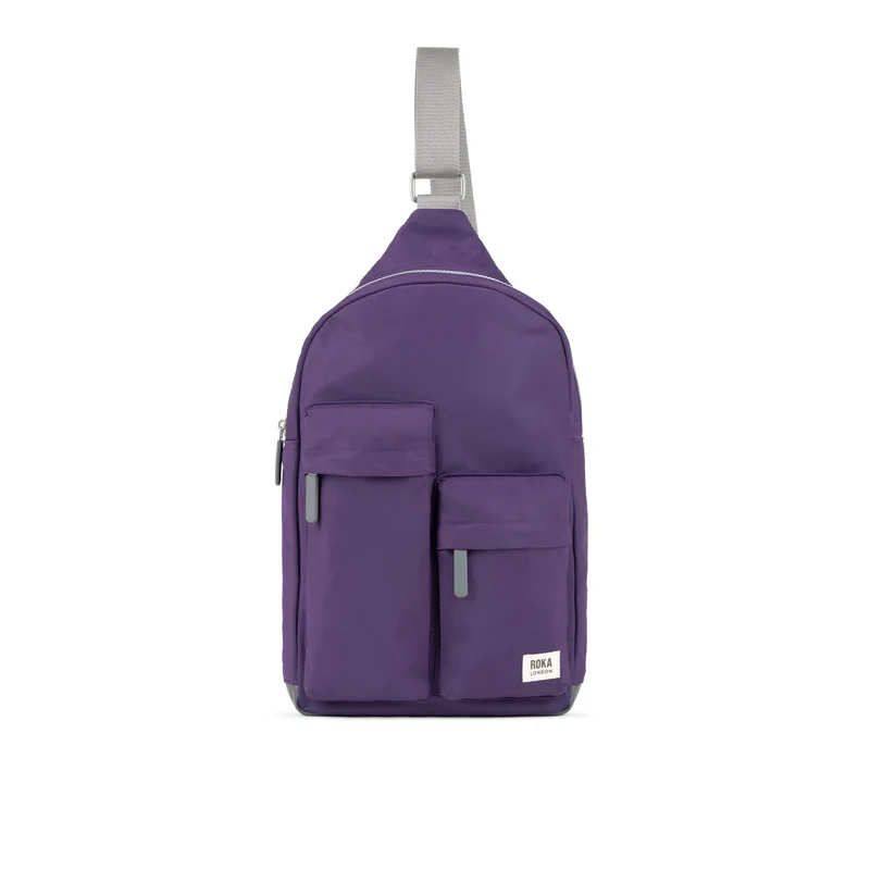 ROKA Willesden M XL Recycling-Nylon-Tasche – Majestätisches Lila