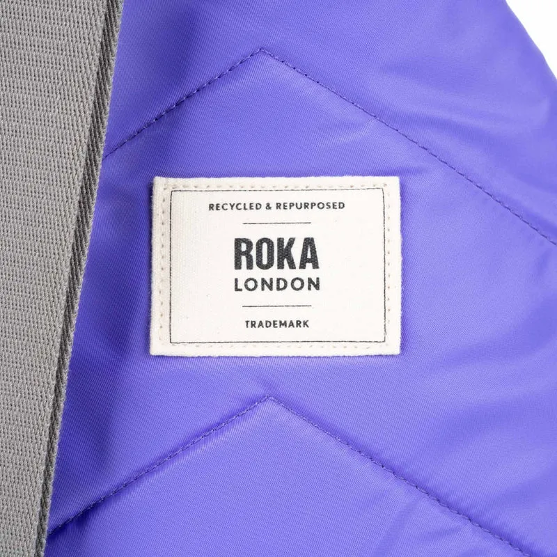 ROKA Willesden B XL Tasche aus recyceltem Nylon – Schlichtes Lila