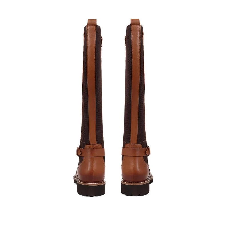 Leather Knee-High Boots - MAGNU38015 / 324 705 - Tan