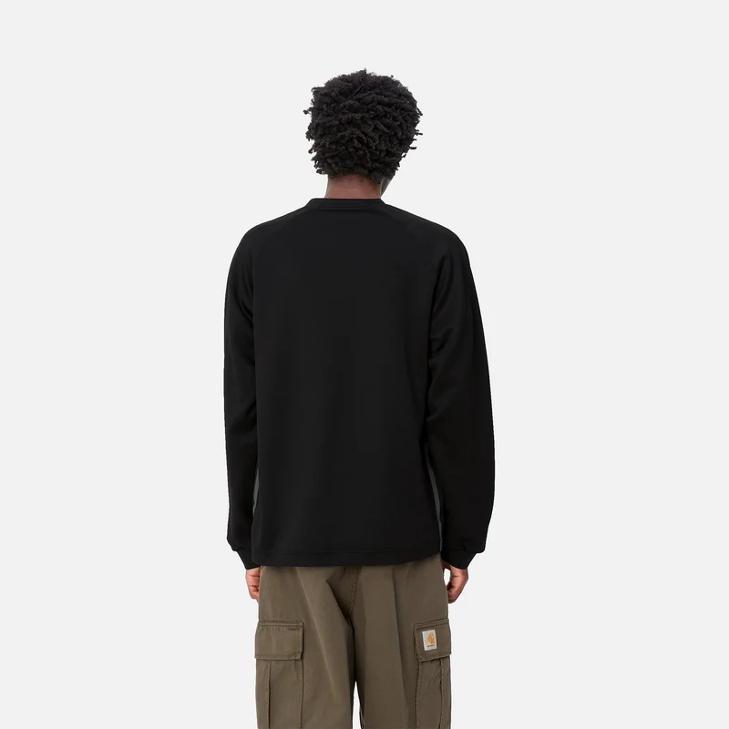Carhartt WIP Bolan Sweat-Top für Herren mit V-Ausschnitt - Schwarz