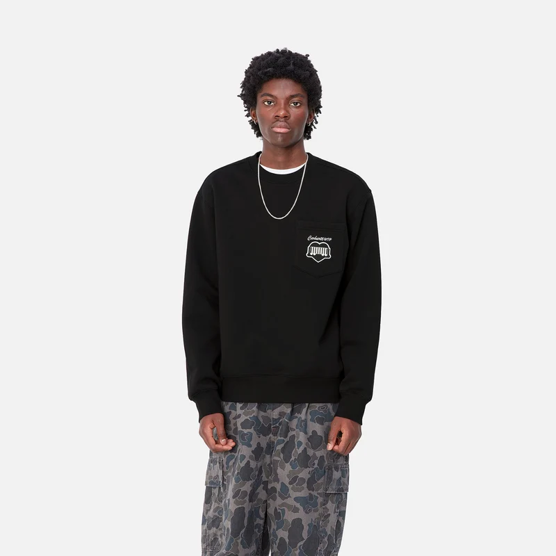 Carhartt WIP Sweat-Top mit Herz-Zug für Herren - Schwarz