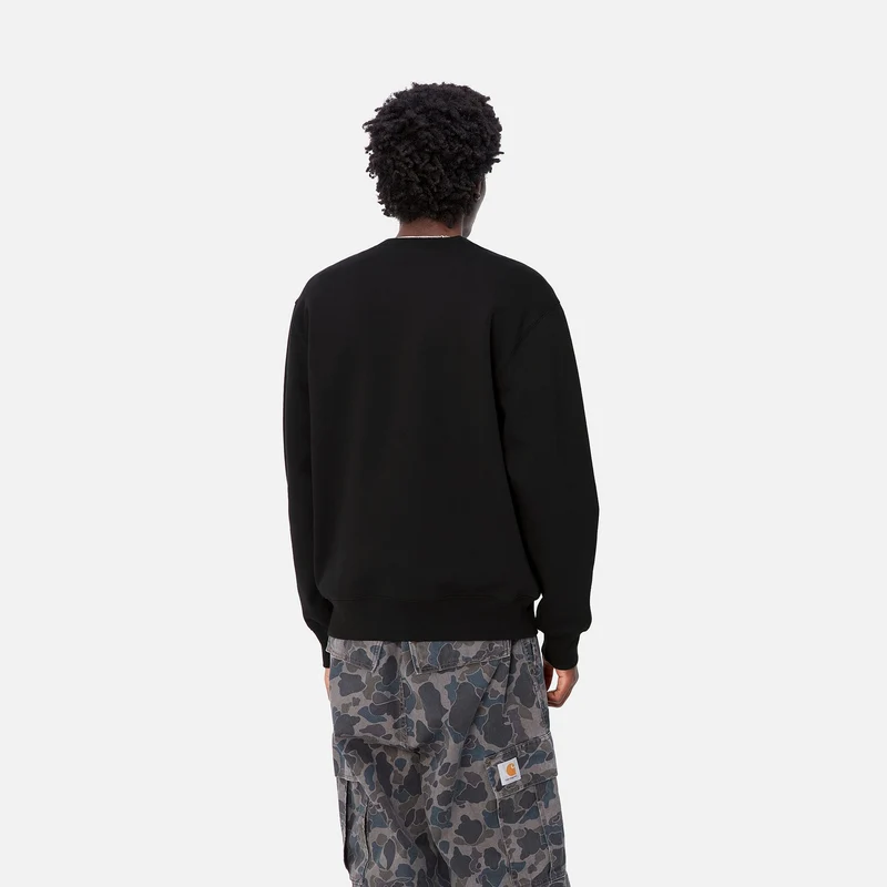 Carhartt WIP Sweat-Top mit Herz-Zug für Herren - Schwarz