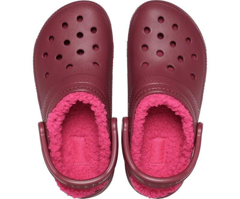 Crocs Unisex-Klassiker Lined Clog - Rote Beete