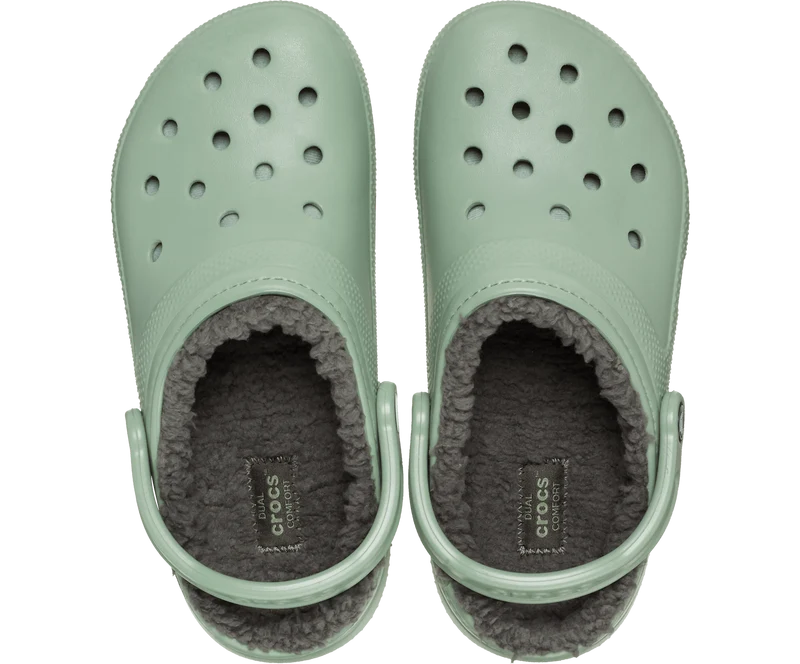 Crocs Unisex-Klassiker Lined Clog - Moos