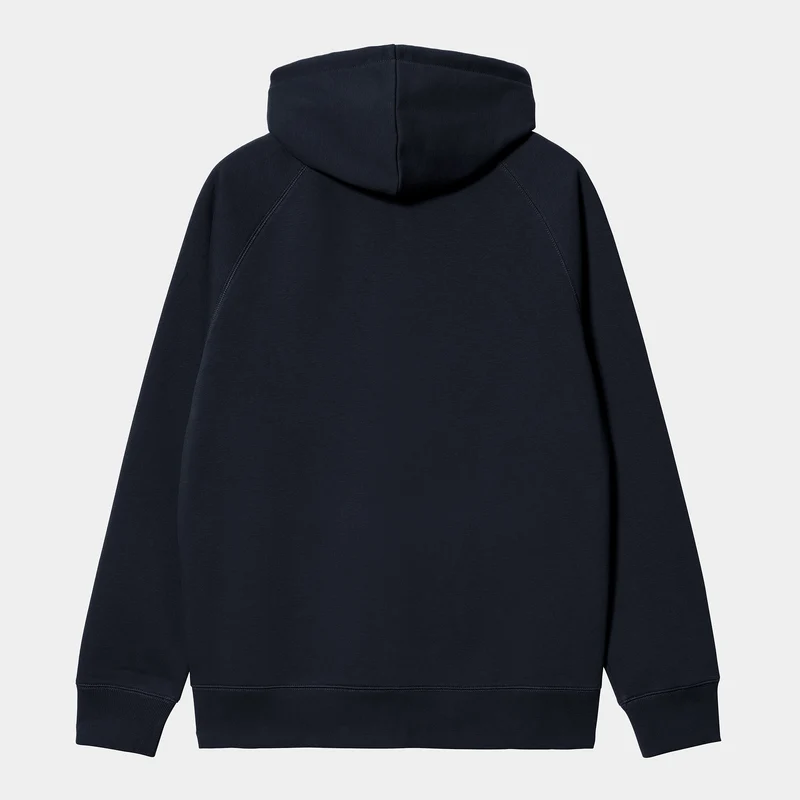 Carhartt WIP Herren Chase Kapuzenjacke mit Reißverschluss vorne - Dunkelmarine
