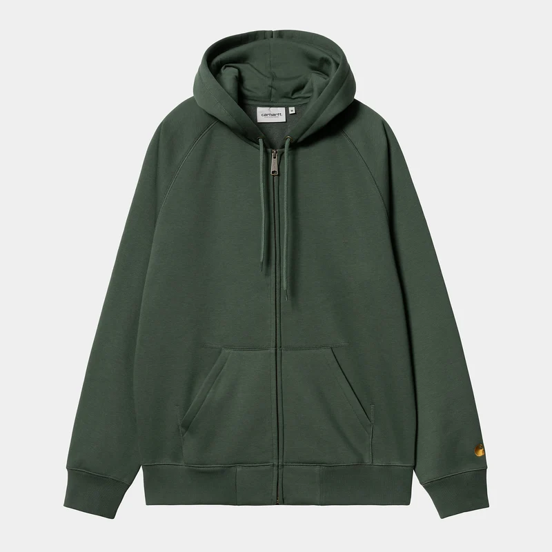 Carhartt WIP Herren Chase Kapuzenjacke mit Reißverschluss vorne - Sycamore Tree
