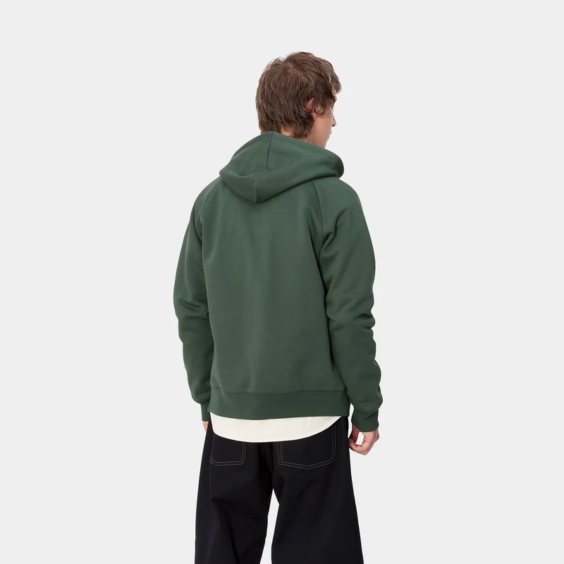 Carhartt WIP Herren Chase Kapuzenjacke mit Reißverschluss vorne - Sycamore Tree