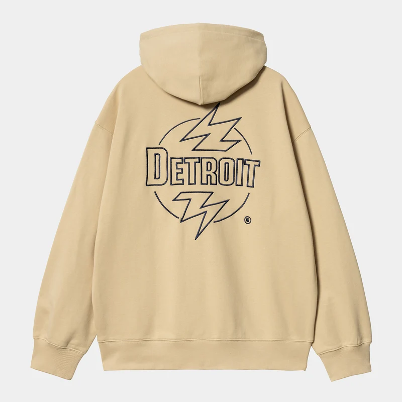 Carhartt WIP Ablaze Kapuzenjacke für Herren mit Reißverschluss vorne - Cornsilk