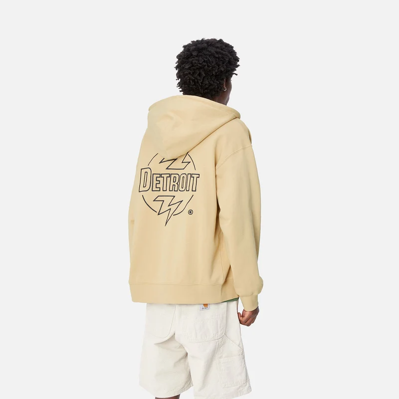 Carhartt WIP Ablaze Kapuzenjacke für Herren mit Reißverschluss vorne - Cornsilk