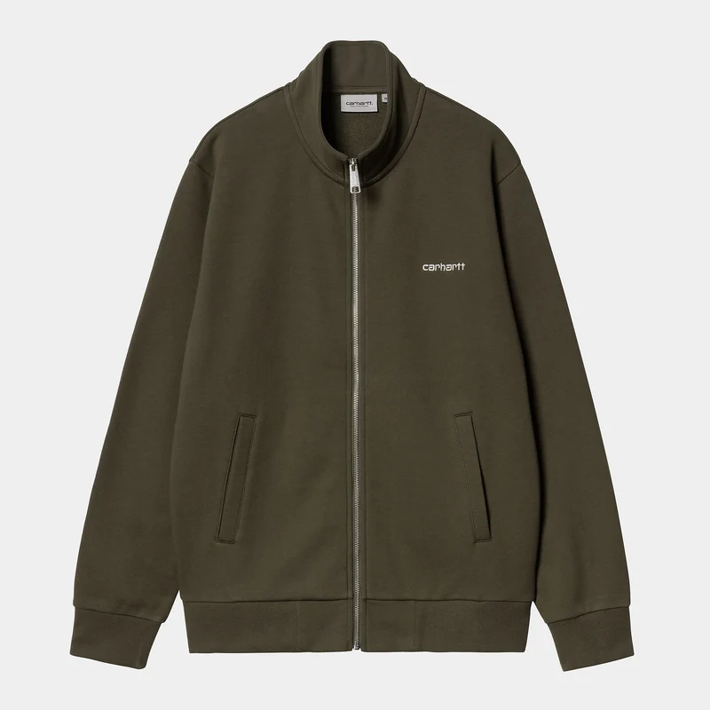 Carhartt WIP Jacke mit Reißverschluss vorne und Schriftzug für Herren - Zypresse