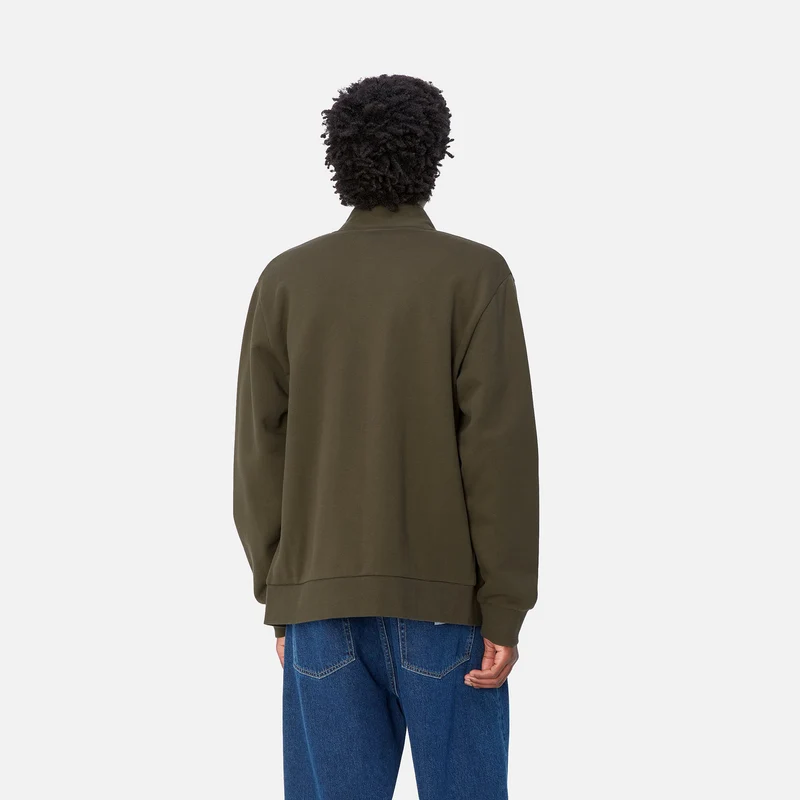Carhartt WIP Jacke mit Reißverschluss vorne und Schriftzug für Herren - Zypresse