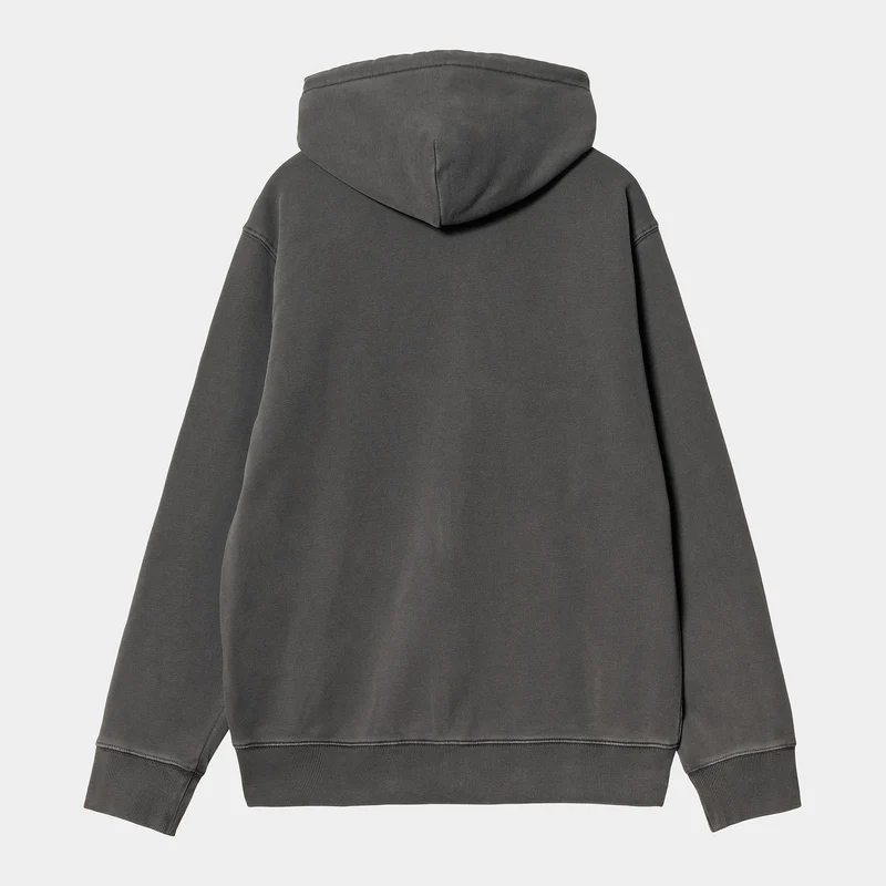 Carhartt WIP Herren Duster Script Reißverschluss vorne Jacke Hoodie - Schwarz