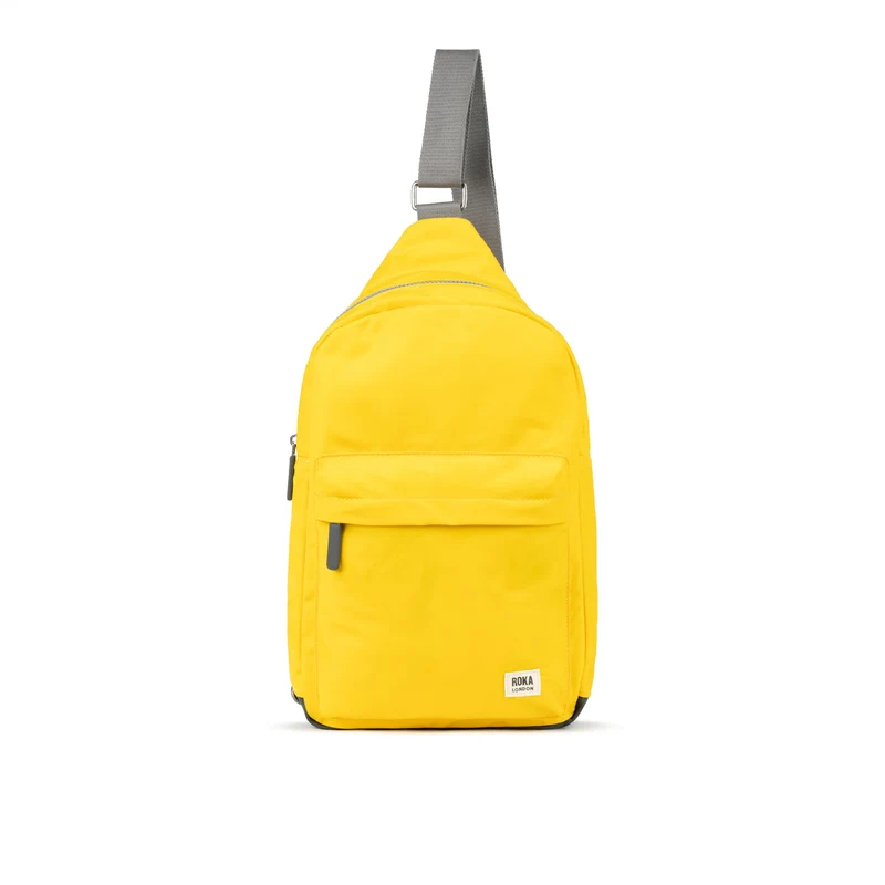 ROKA Willesden B XL Recycling-Nylon-Tasche – Senfgelb