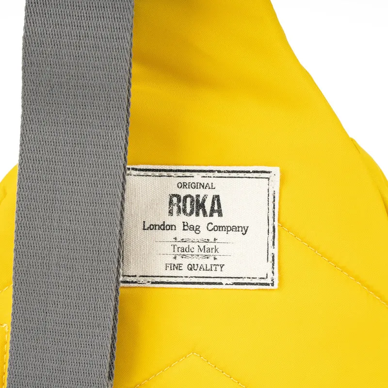 ROKA Willesden B XL Recycling-Nylon-Tasche – Senfgelb