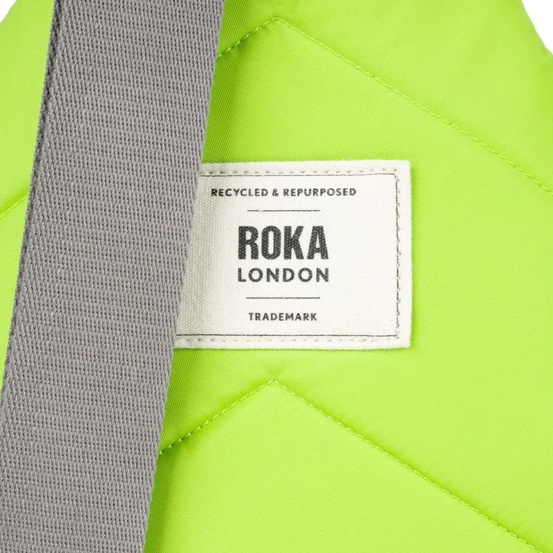 ROKA Willesden B XL Recycling-Nylon-Tasche – Limette