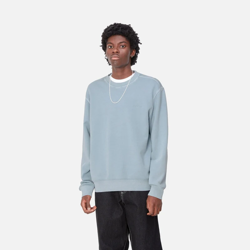 Carhartt WIP Sweat-Oberteil mit Duster-Schriftzug für Herren - Misty Sky