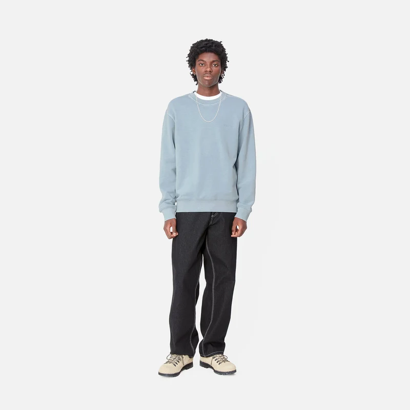 Carhartt WIP Sweat-Oberteil mit Duster-Schriftzug für Herren - Misty Sky