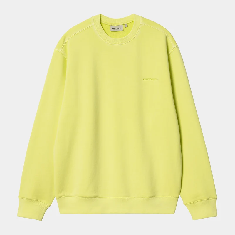 Carhartt WIP Sweat-Oberteil mit Duster-Schriftzug für Herren - Arctic Lime