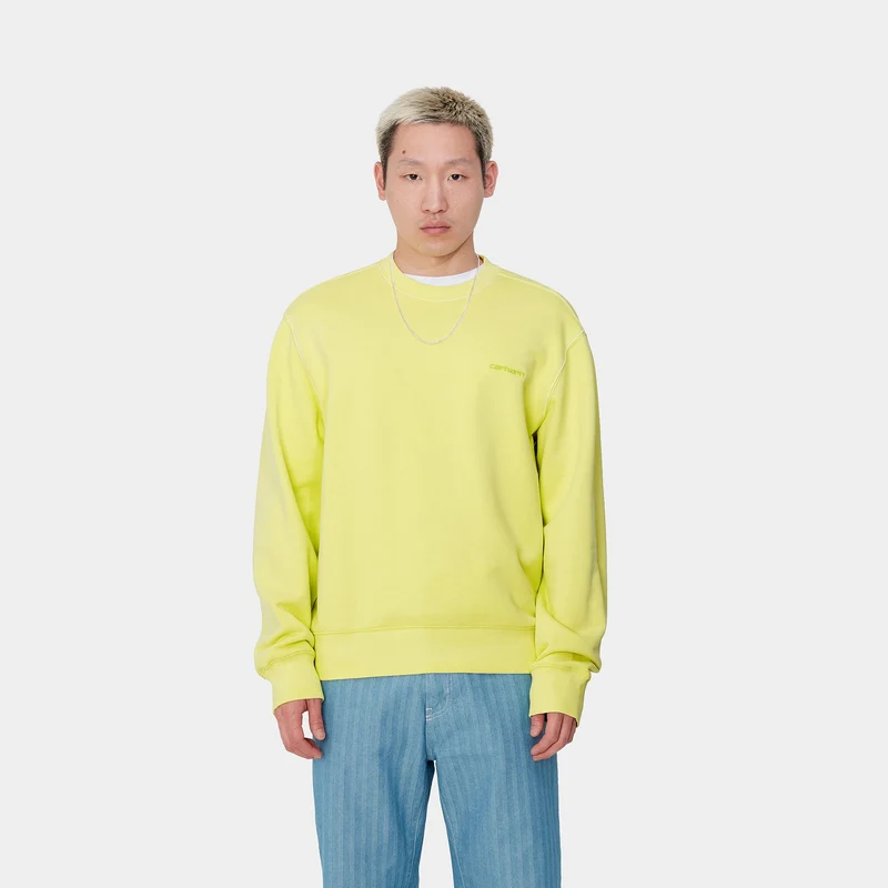 Carhartt WIP Sweat-Oberteil mit Duster-Schriftzug für Herren - Arctic Lime