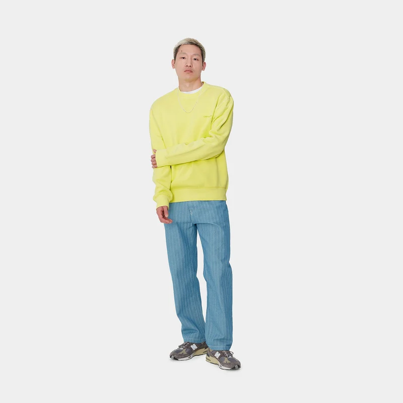 Carhartt WIP Sweat-Oberteil mit Duster-Schriftzug für Herren - Arctic Lime