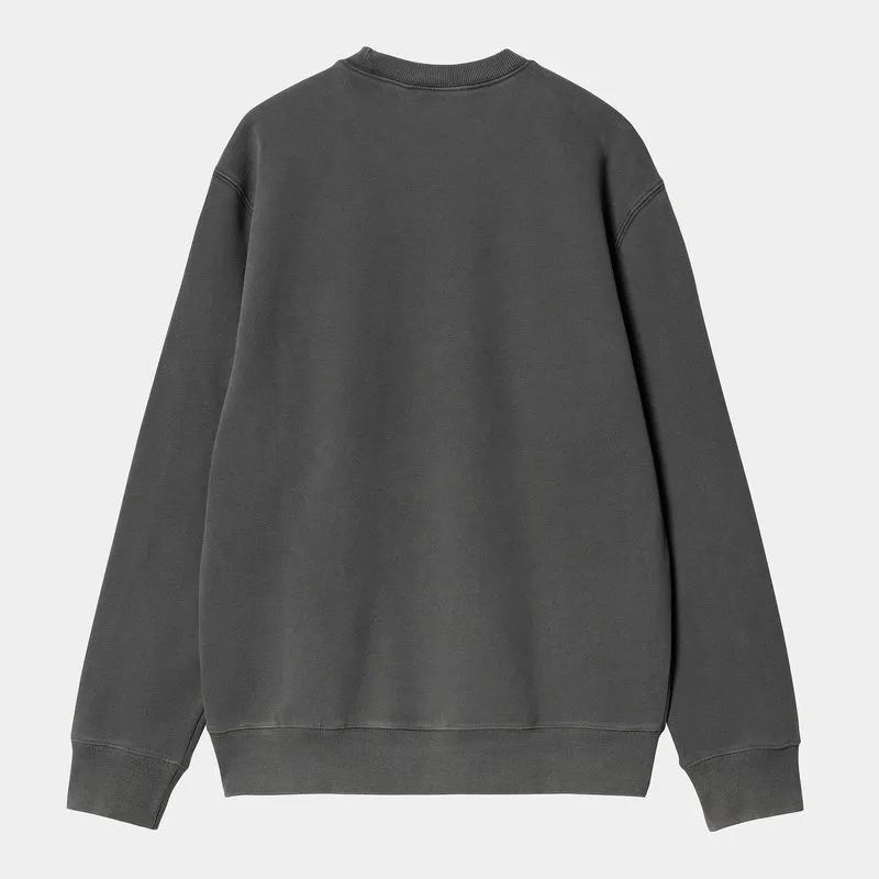 Carhartt WIP Sweat-Oberteil „Duster Script“ für Herren - Schwarz