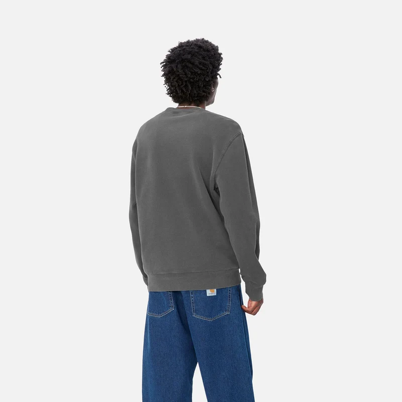 Carhartt WIP Sweat-Oberteil „Duster Script“ für Herren - Schwarz
