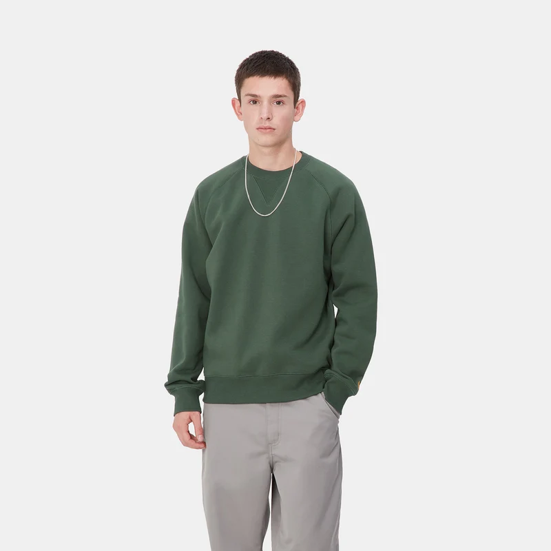 Carhartt WIP Herren Chase Sweat Top - Bergahorn