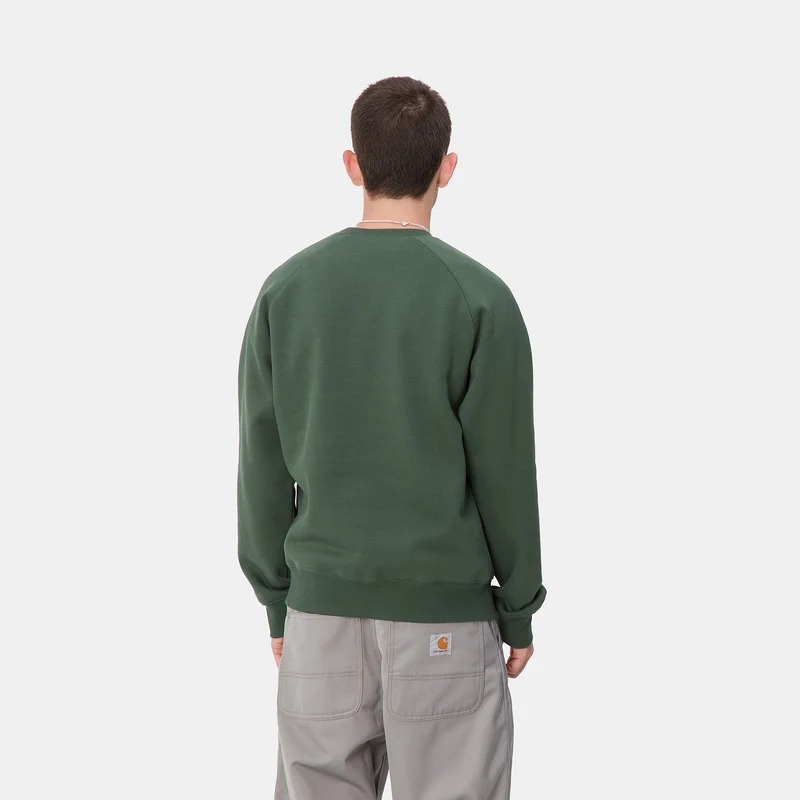 Carhartt WIP Herren Chase Sweat Top - Bergahorn