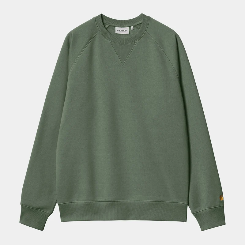 Carhartt WIP Herren Chase Sweat Top – Entengrün