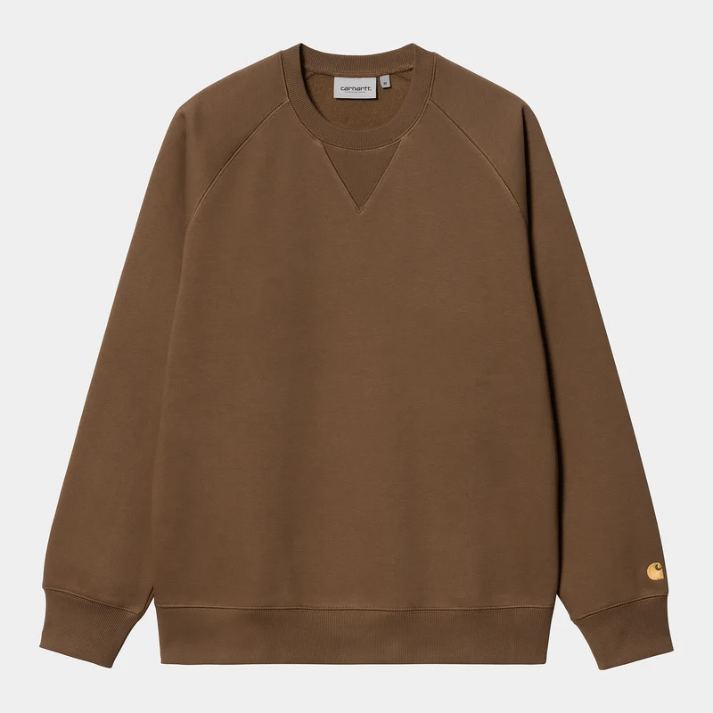 Carhartt WIP Herren Chase Sweat Top - Schokolade