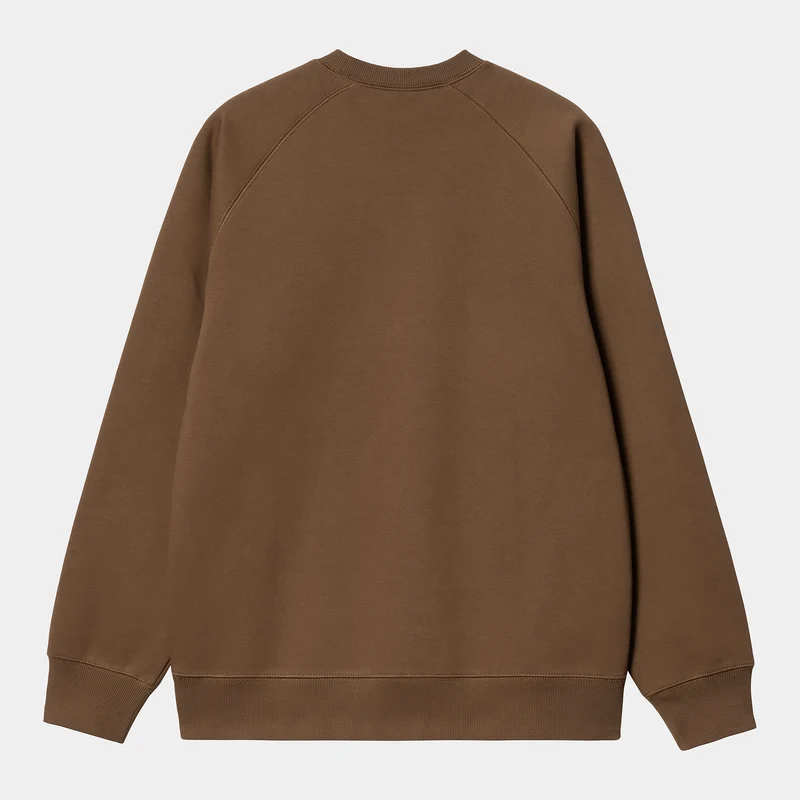 Carhartt WIP Herren Chase Sweat Top - Schokolade