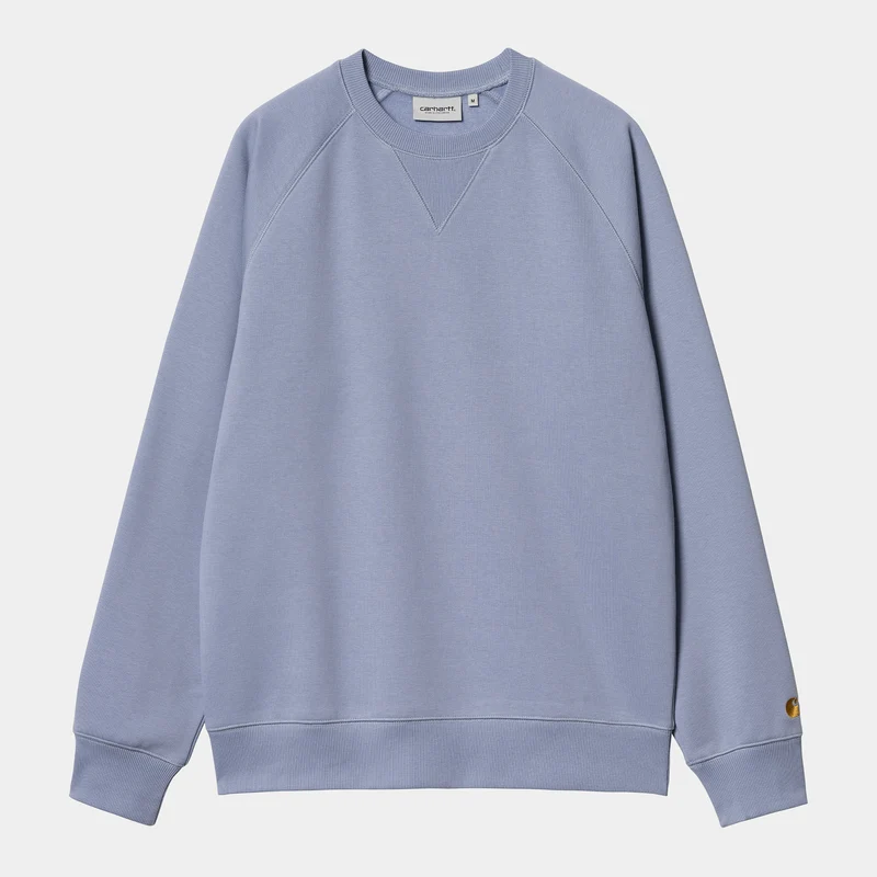 Carhartt WIP Herren Chase Sweat Top - Charm Blue