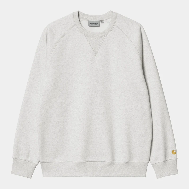 Carhartt WIP Herren Chase Sweat Top - Ash Heather