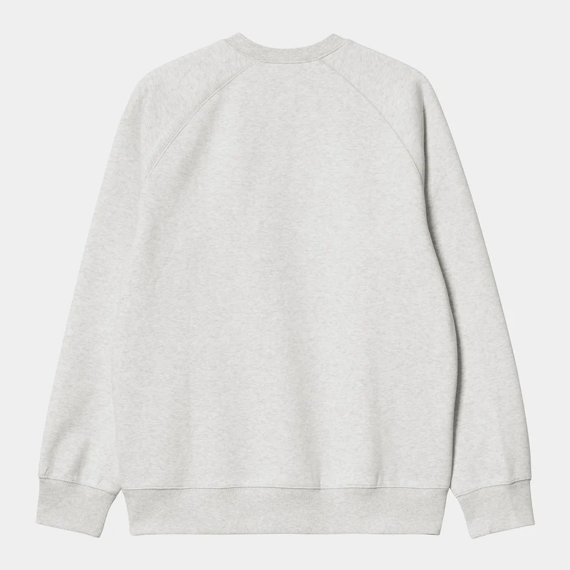Carhartt WIP Herren Chase Sweat Top - Ash Heather