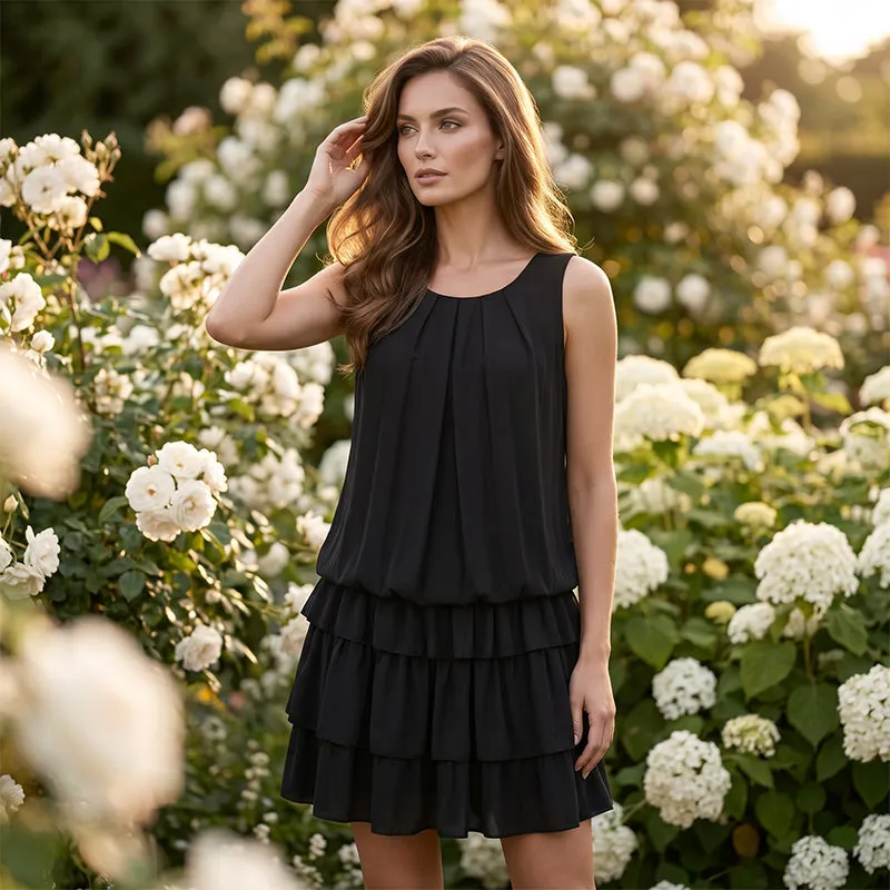 Aivelie | Sommerliches Stufenkleid mit U-Ausschnitt