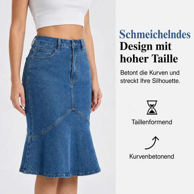 Levenne | Moderner Mermaid-Jeansrock für den Alltag