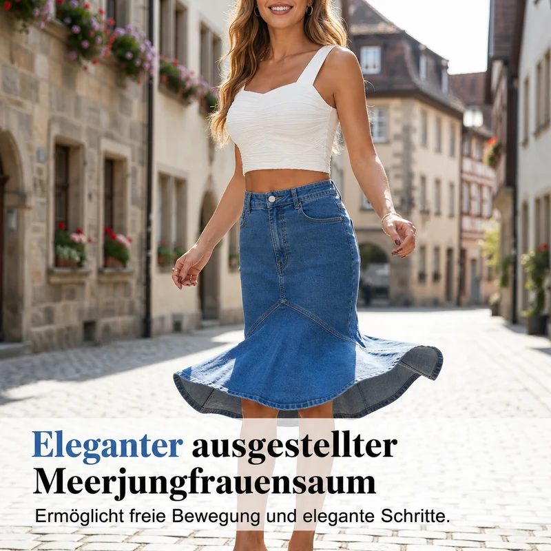 Levenne | Moderner Mermaid-Jeansrock für den Alltag