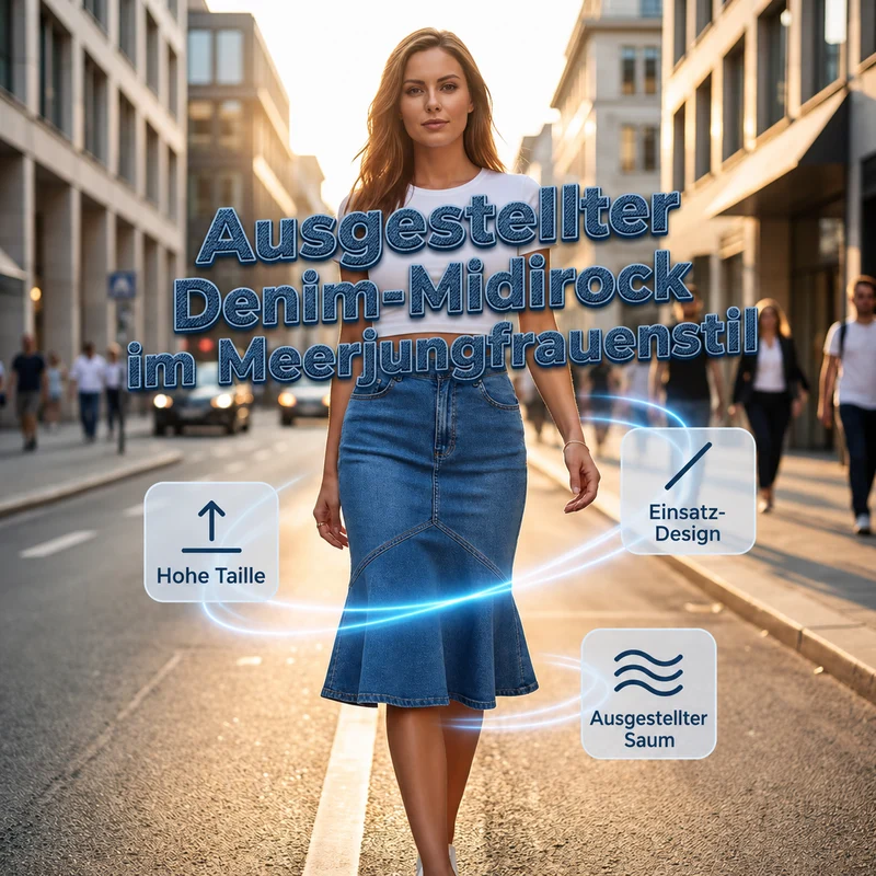 Levenne | Moderner Mermaid-Jeansrock für den Alltag
