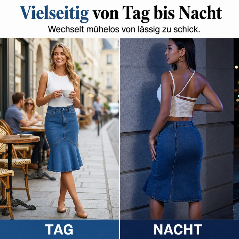 Levenne | Moderner Mermaid-Jeansrock für den Alltag