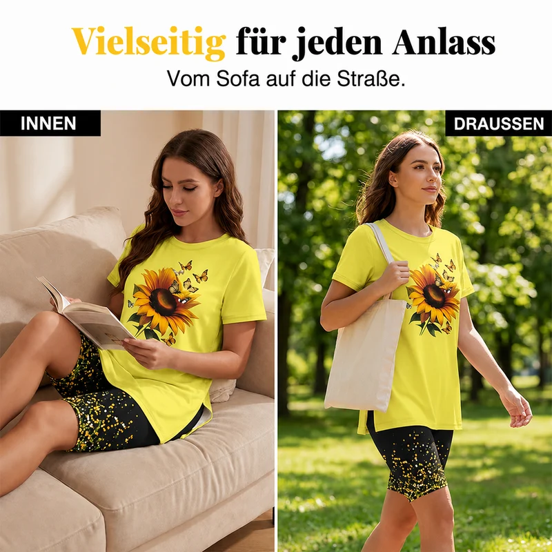 Hemelia | Zweiteiliges Freizeitset mit seitlichem Schlitz