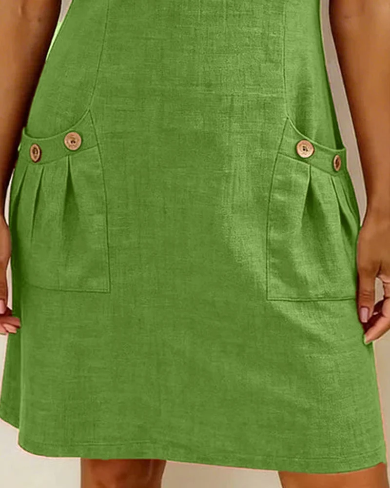 Ruamica | Leichtes Leinenkleid mit Reißverschluss