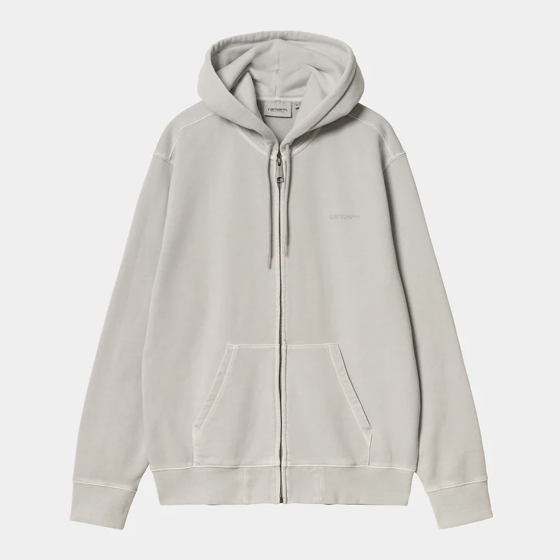 Carhartt WIP Herren Duster Script Reißverschluss vorne Jacke Hoodie - Basalt