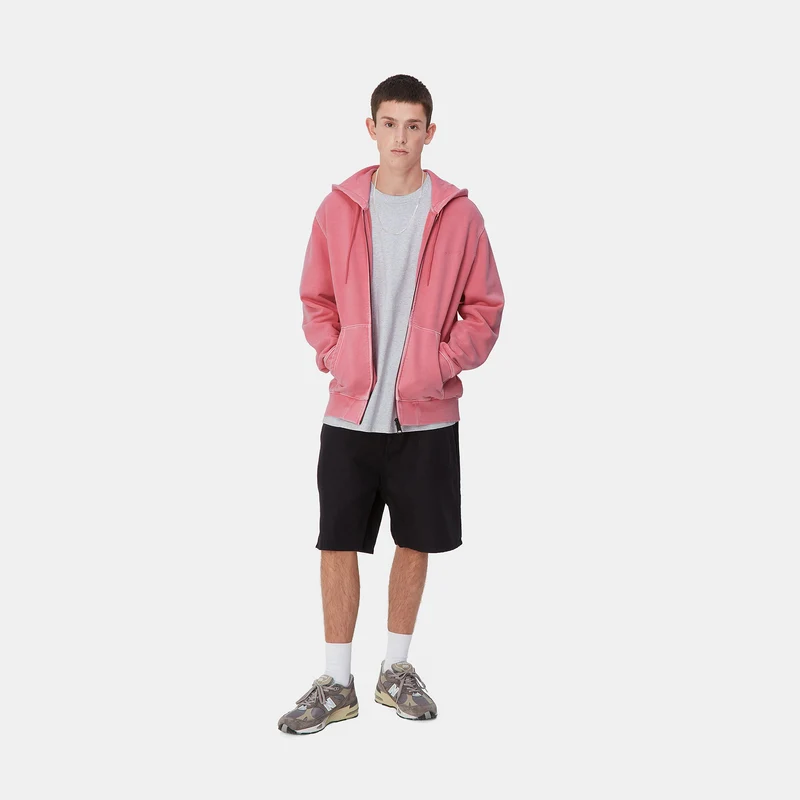 Carhartt WIP Herren Duster Script Reißverschluss vorne Jacke Hoodie - Charm Pink