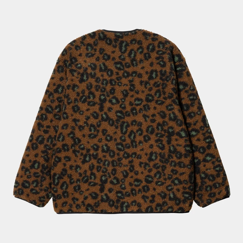 Carhartt WIP Devin Camo Leo Jacquard Liner für Herren - Tamarinde / Schwarz